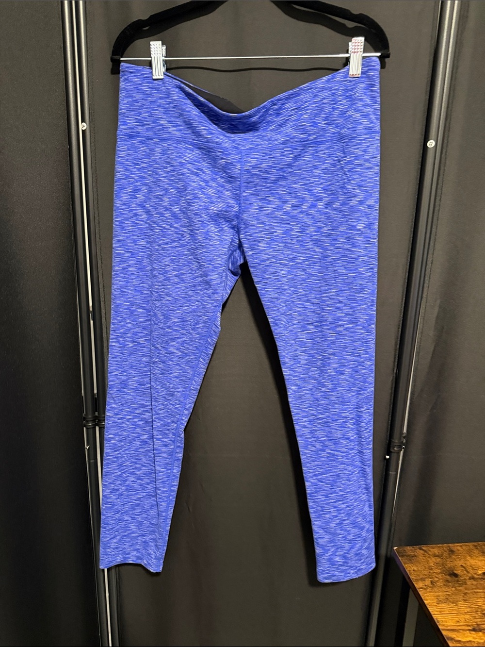 Tuff Athletics Blue Space-Dyed Leggings
